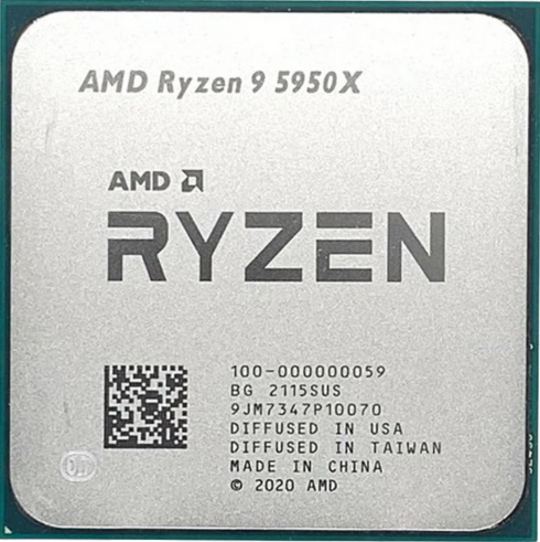 מעבד AMD Ryzen 9 5950X Tray 4.9 GHz No GPU TDP 105W