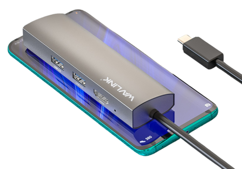 מפצל Wavlink 2xUSB-A | 1xHDMI | 1xRJ45 10/100/1000 Gigabit 1Y – תמונה 3