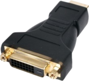 מתאם HDMI זכר ל- DVI נקבה מוזהב