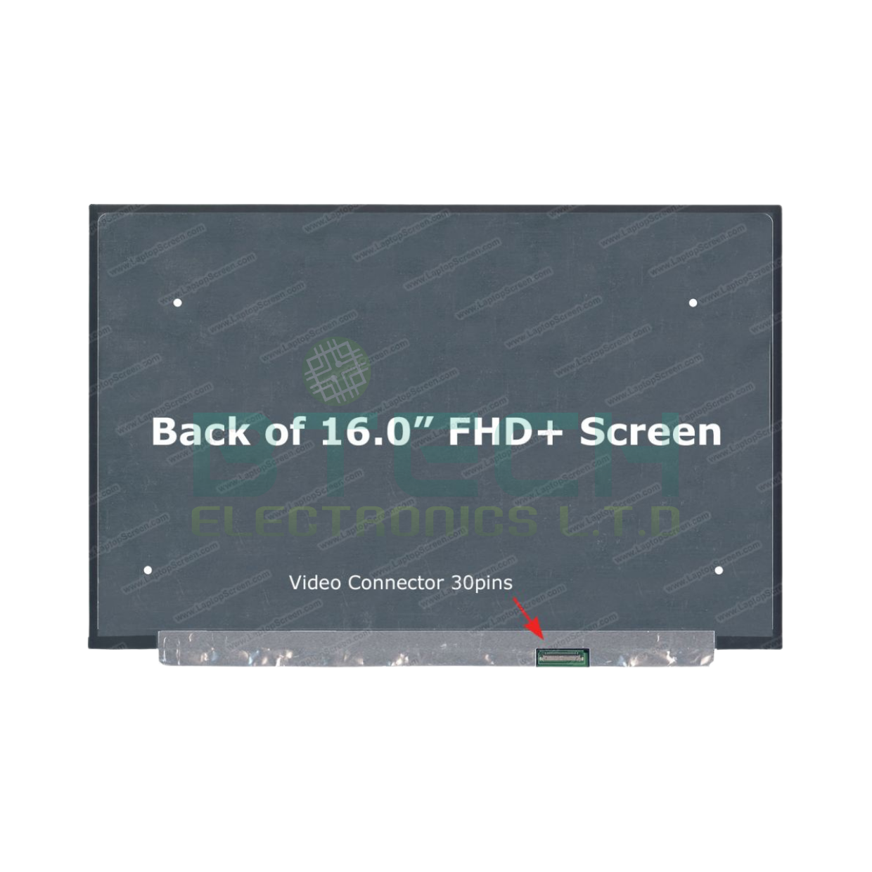 מסך 16" / FHD / 30PIN / No Bracket / SLIM / 60HZ / LCD / Innolux – תמונה 2