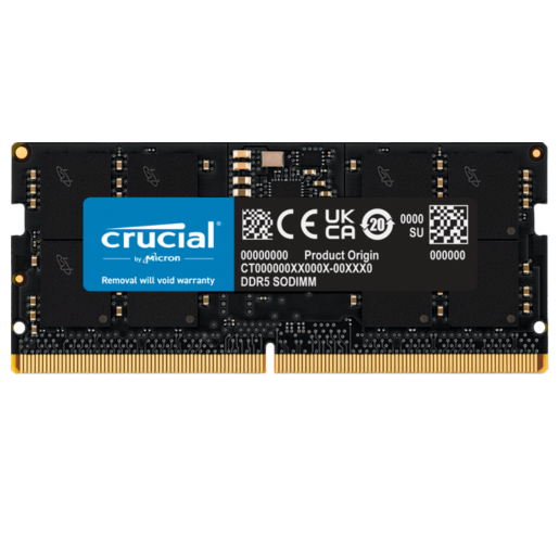 זיכרון למחשב נייד Crucial 16GB DDR5 5600MHz SODIMM CL46