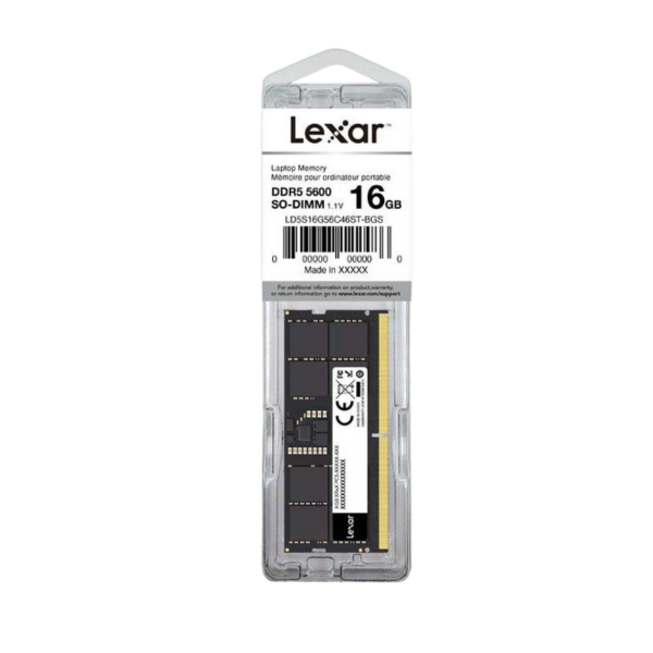 זיכרון למחשב נייד LEXAR 16GB DDR5 5600MT/s CL46