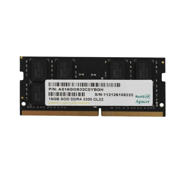 זיכרון למחשב נייד Apacer 16GB DDR4 3200MHz SODIMM z CL22
