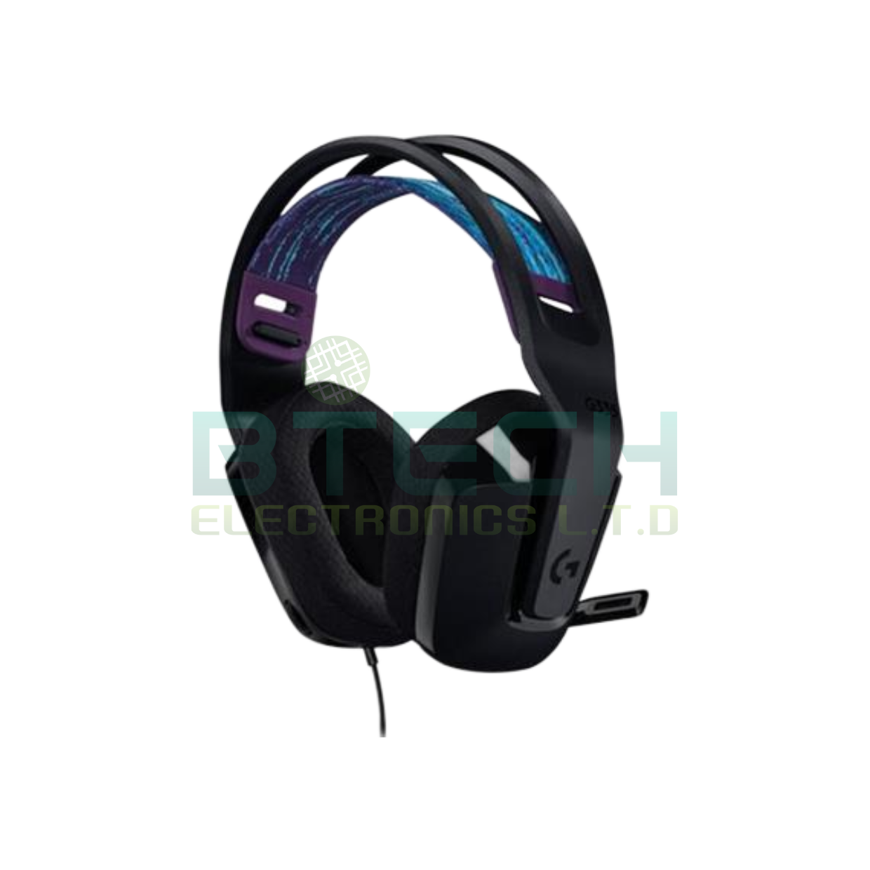 אוזניית גיימינג חוטית צבע שחור עם מיקרופון Logitech G335 שנתיים אחריות – תמונה 3