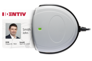 קורא כרטיסים חכם Identiv SCR3310v2.0 USB Smart Card Reader 1Y