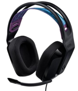 אוזניית גיימינג חוטית צבע שחור עם מיקרופון Logitech G335 שנתיים אחריות